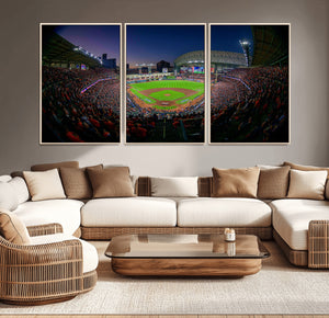 Houston Astros Baseball Print Canvas - Houston Minute Maid