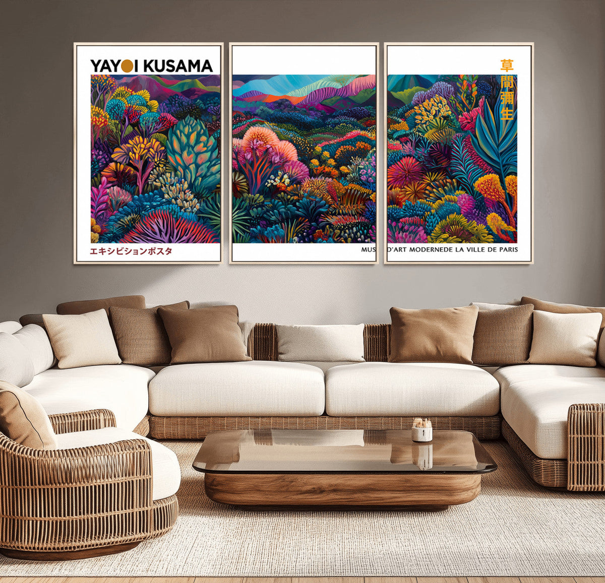 Framed Yayoi Kusama 1986 Wall Art Print – Japanese Wall Art
