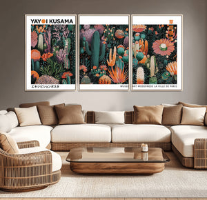 Modern Japanese Wall Art Canvas Print – Framed Abstract