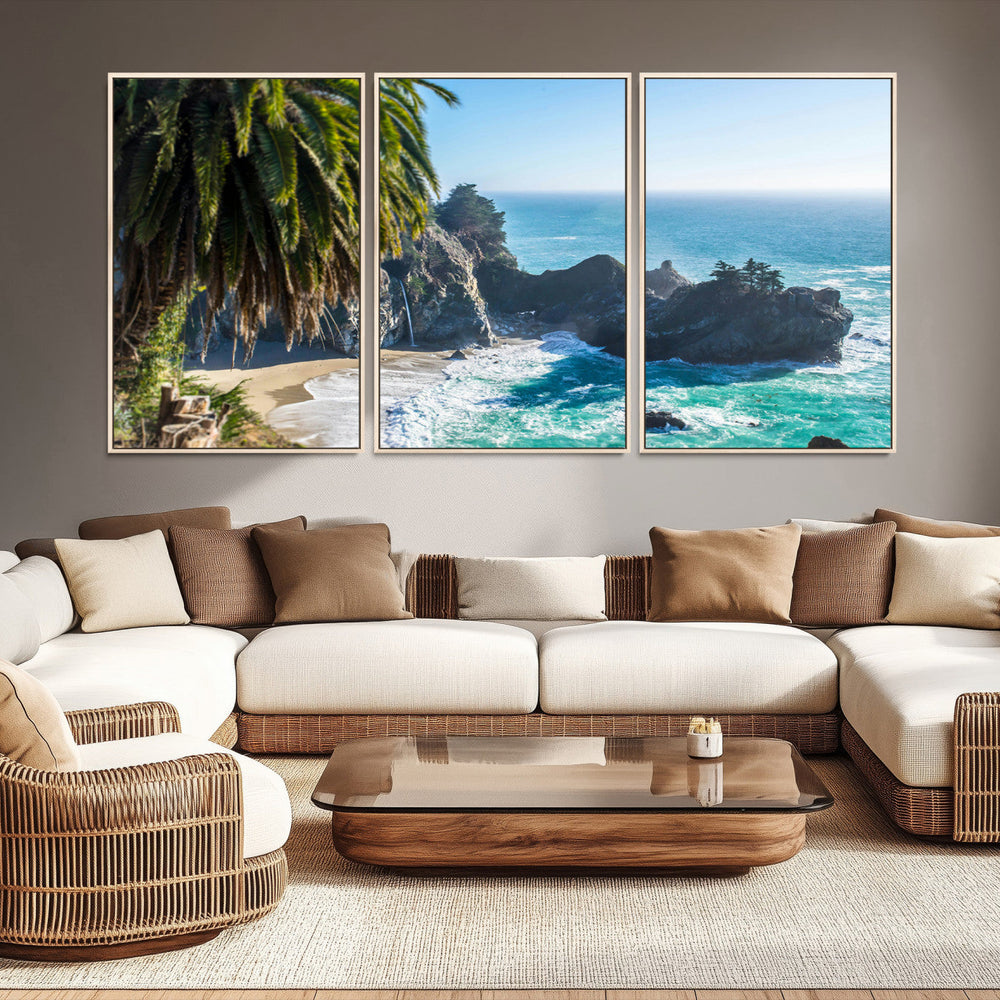 Big Sur Wall Art Canvas Print – Framed California Coastline