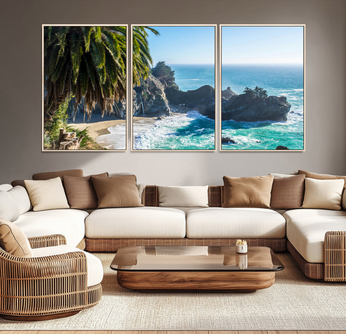 Big Sur Wall Art Canvas Print – Framed California Coastline