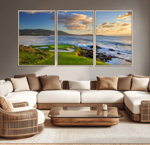 Pebble Beach Golf Links Wall Art Canvas Print – Iconic