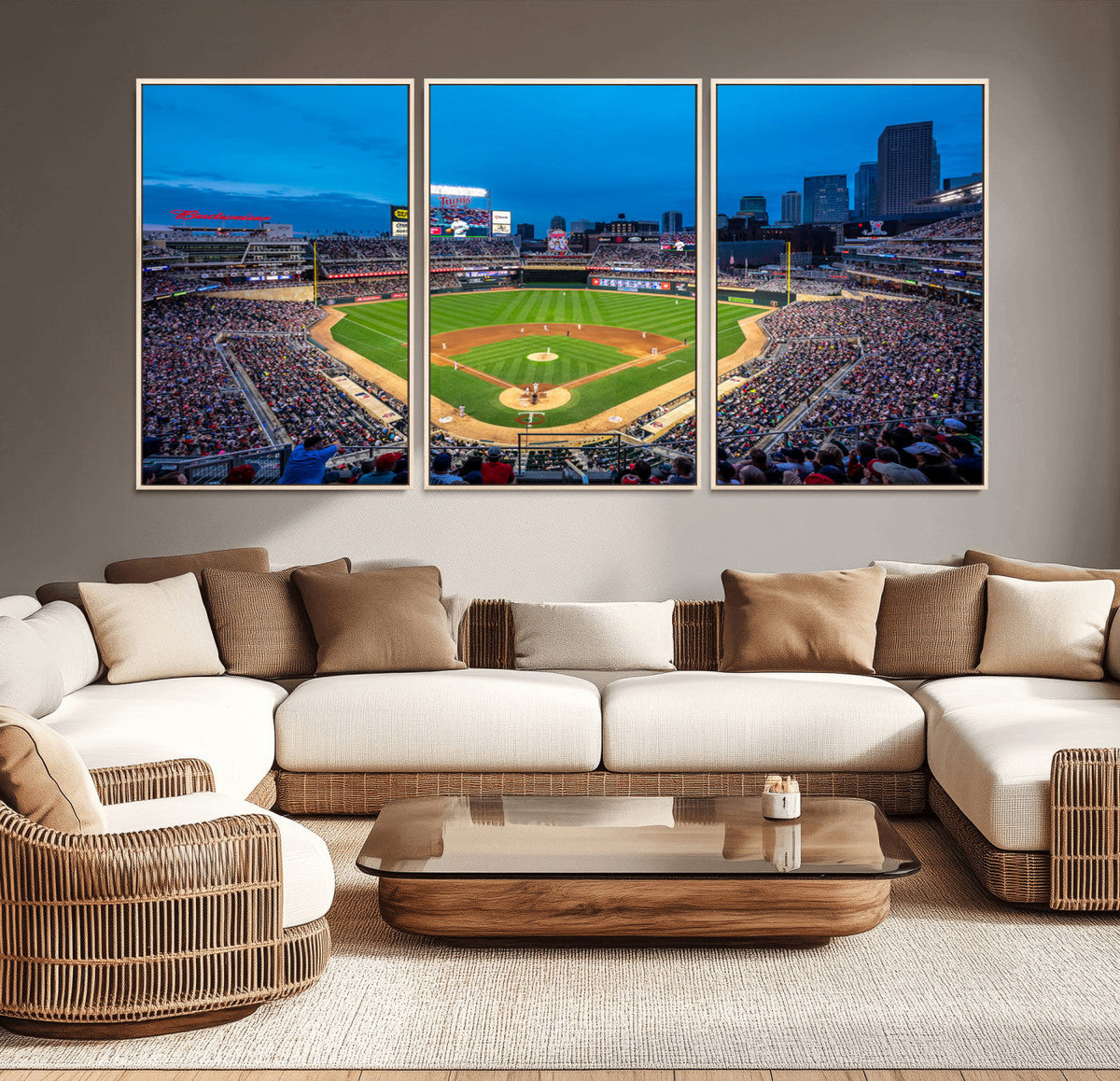 Target Field Stadium Wall Art Canvas Print – Minnesota Twins