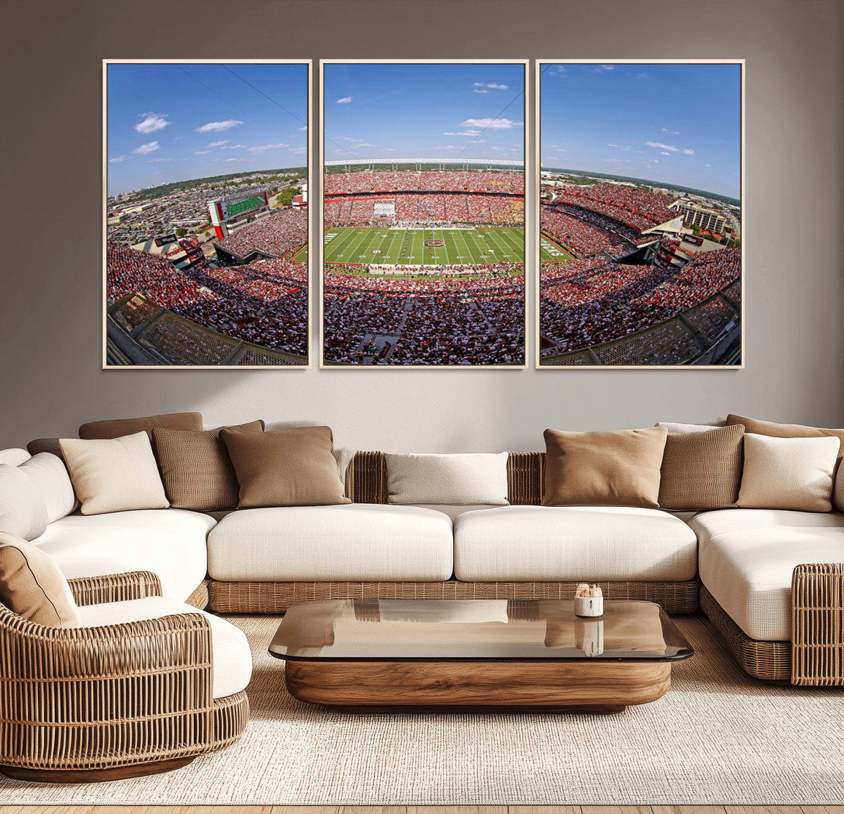 William Brice Stadium Wall Art Canvas Print – Stadium Crowd