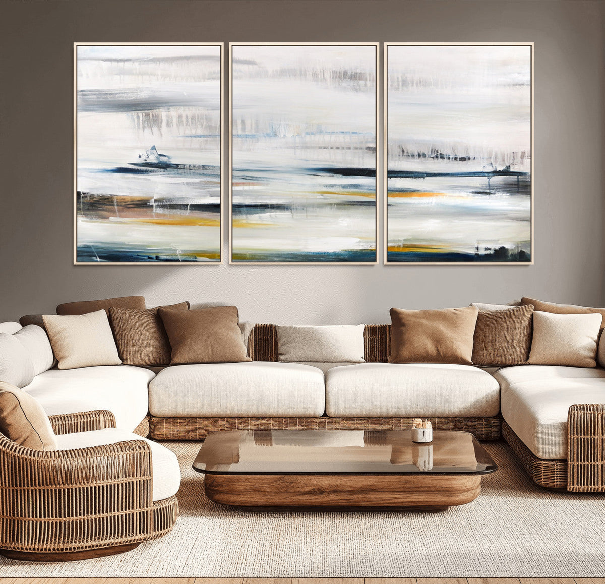 Soft Color Abstract Canvas Print
