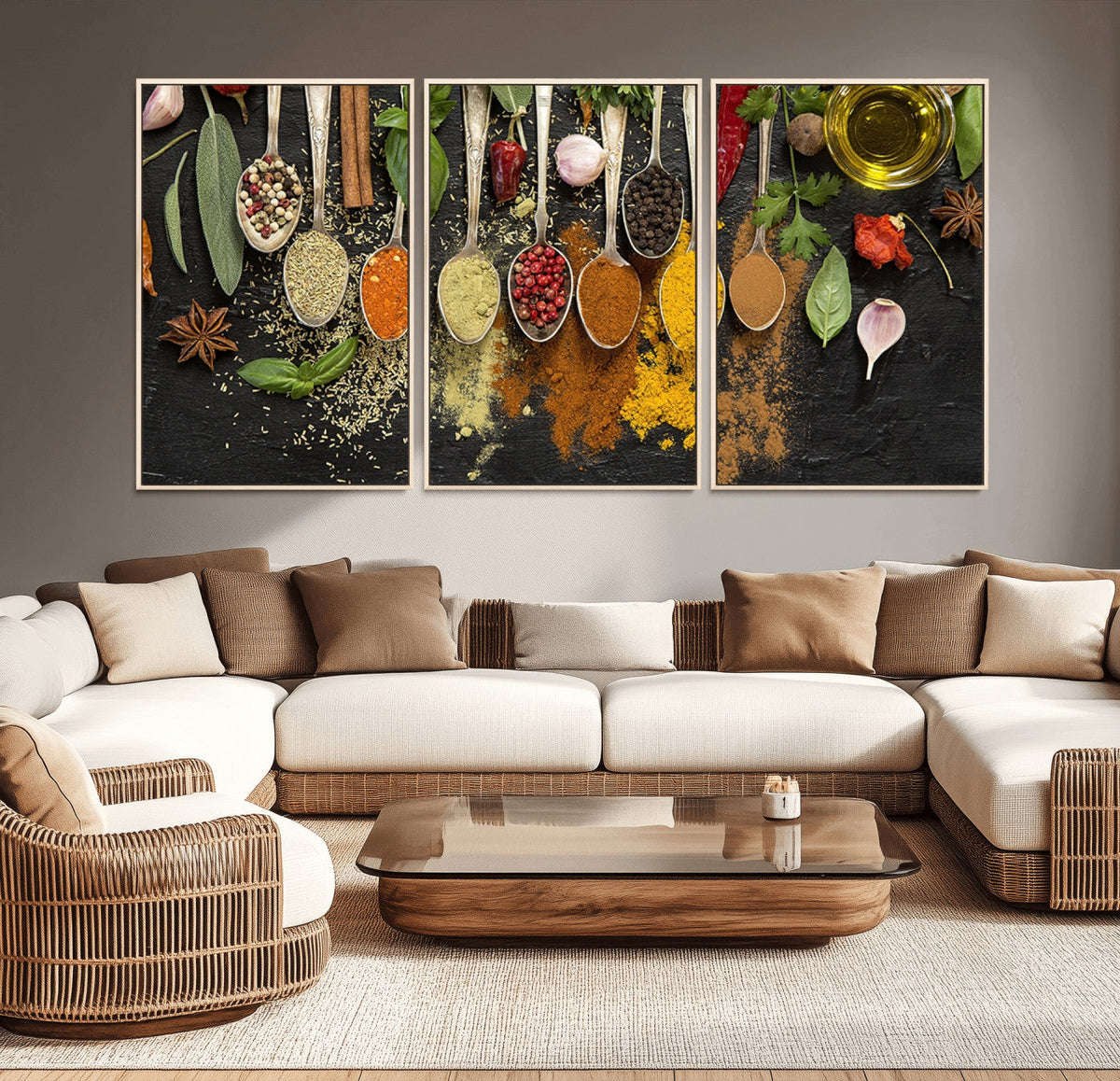 Kitchen Spice Wall Art Canvas Print