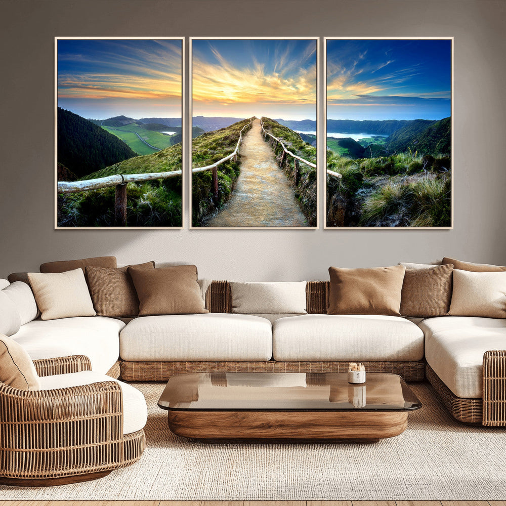 Mountain Landscape Wall Art Canvas Print