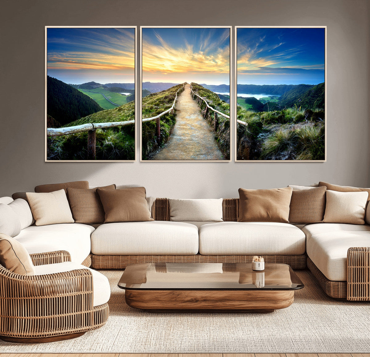 Mountain Landscape Wall Art Canvas Print