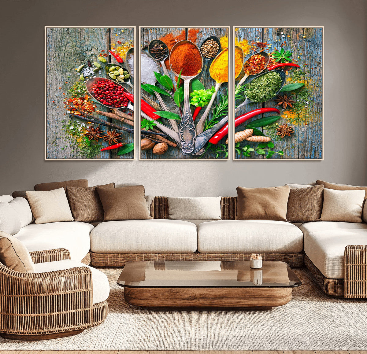 Spoonful of Spices Cooking Wall Art Canvas Print - Vibrant