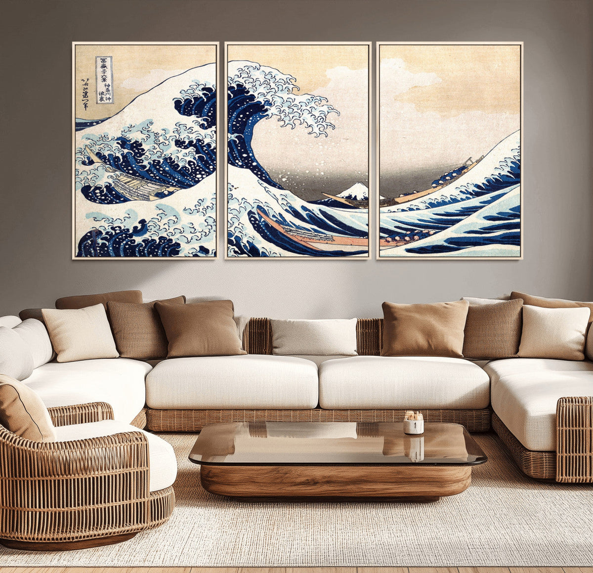 Hokusai: The Breaking Wave off Kanagawa Canvas Print