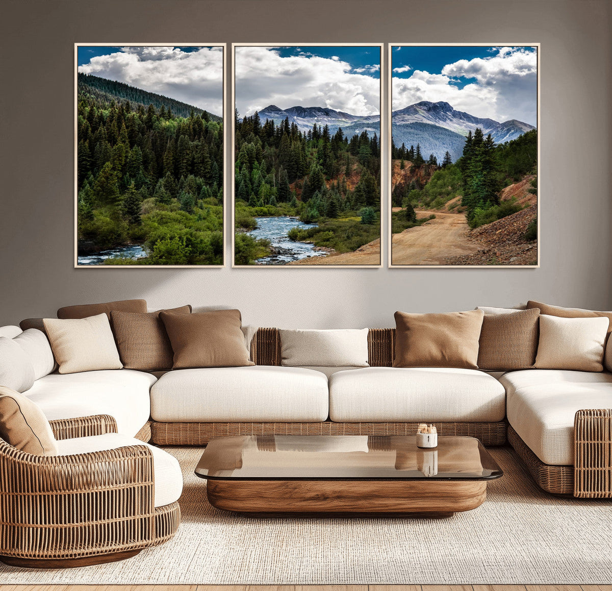 San Juan Nal Forest Wall Art Landscape Canvas Print