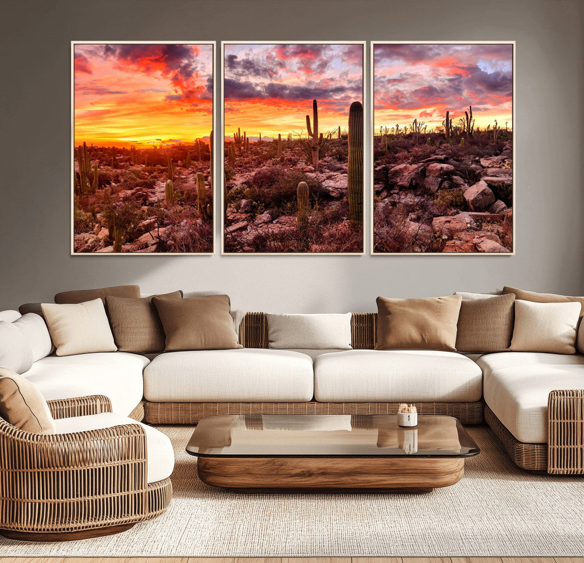 Arizona Desert Print, Western Cowboy Wall Art Print