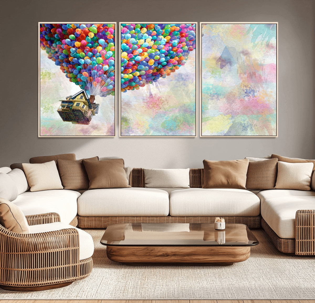Up Pixar Poster, Look Up Pixar Wall Art, Up Pixar Canvas,