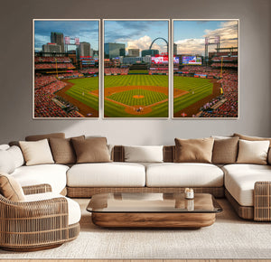St. Louis Cardinals Baseball Team Print - Busch Stadium Wall