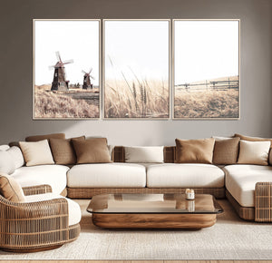 Farm Prints Set, Farmhouse Wall Art Canvas, Country House