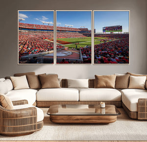 Florida Tampa Raymond James Stadium Wall Art Canvas Print -