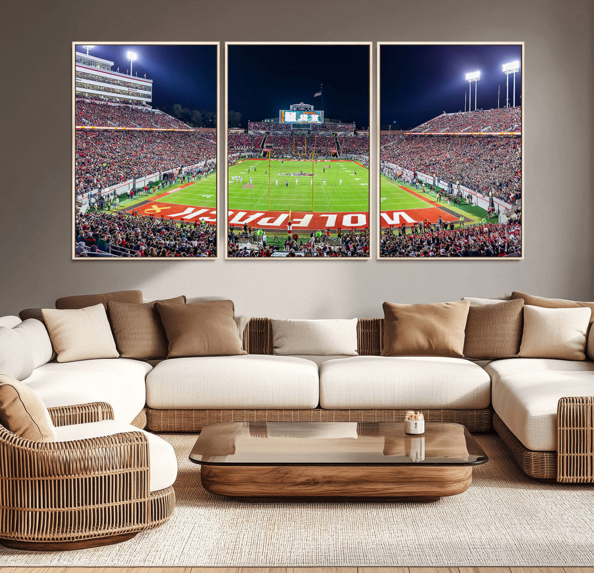 NC State Wolfpack Canvas Print - Raleigh Carter-Finley