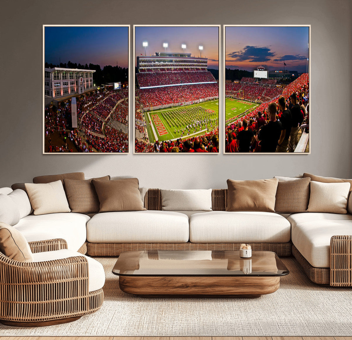 NC State Wolfpack Football Team Print - Raleigh