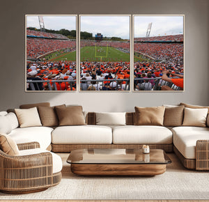 Virginia Cavaliers Football Team Print - Charlottesville Scott Stadium Print Wall Art Canvas