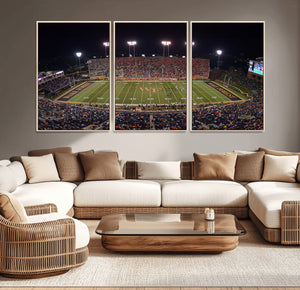 Demon Deacons Print Canvas, Football Team Print -