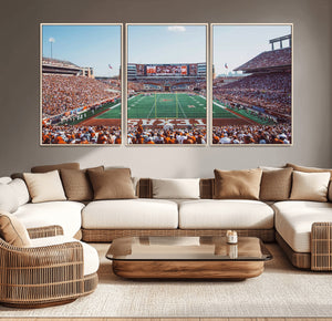 Framed Texas Memorial Stadium Canvas, University of Texas