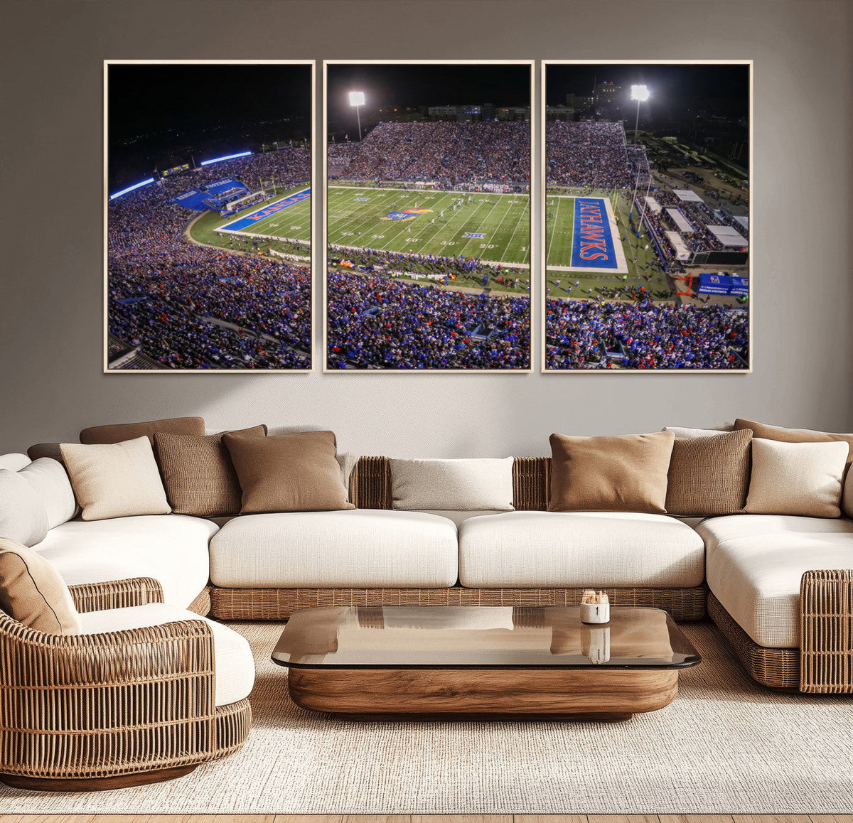 University of Kansas Jayhawks Football Team Print - Lawrence