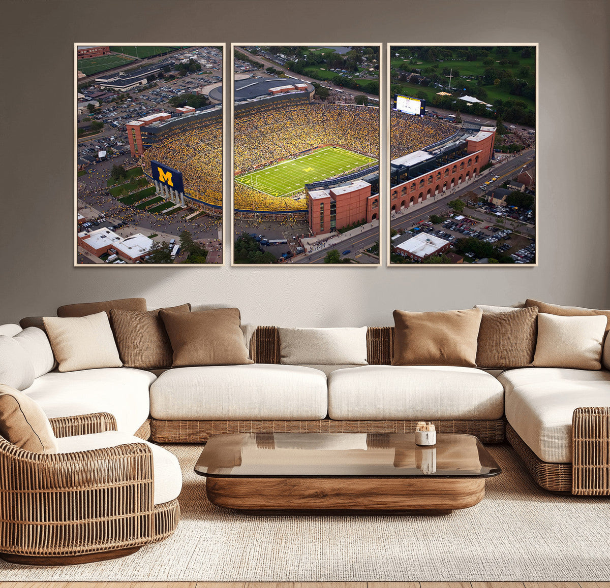 University of Michigan Wolverines Football Team Print - Ann