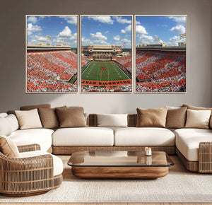 Oklahoma State Cowboys Football Team Print - Stillwater