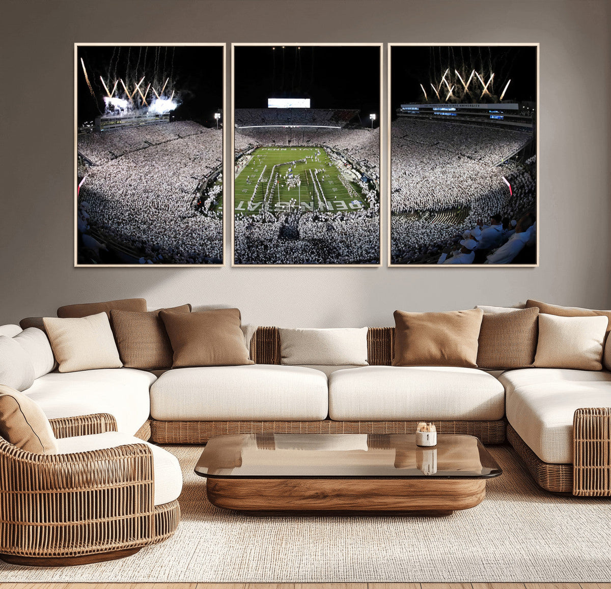 Penn State Beaver Stadium Canvas Wall Art - Nittany Lions