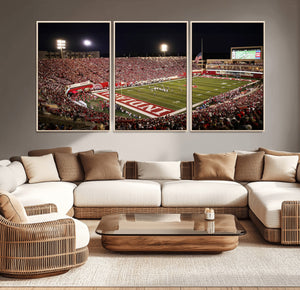 Indiana University Hoosiers Football Team Print Canvas -