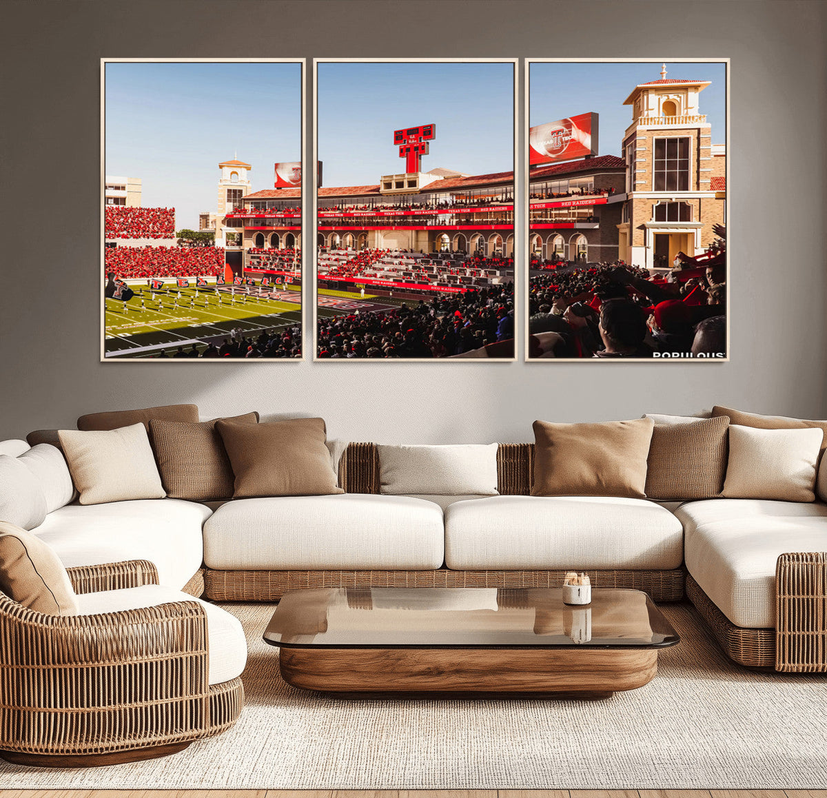 Jones AT&T Stadium Texas Tech Red Raiders Wall Art | Large
