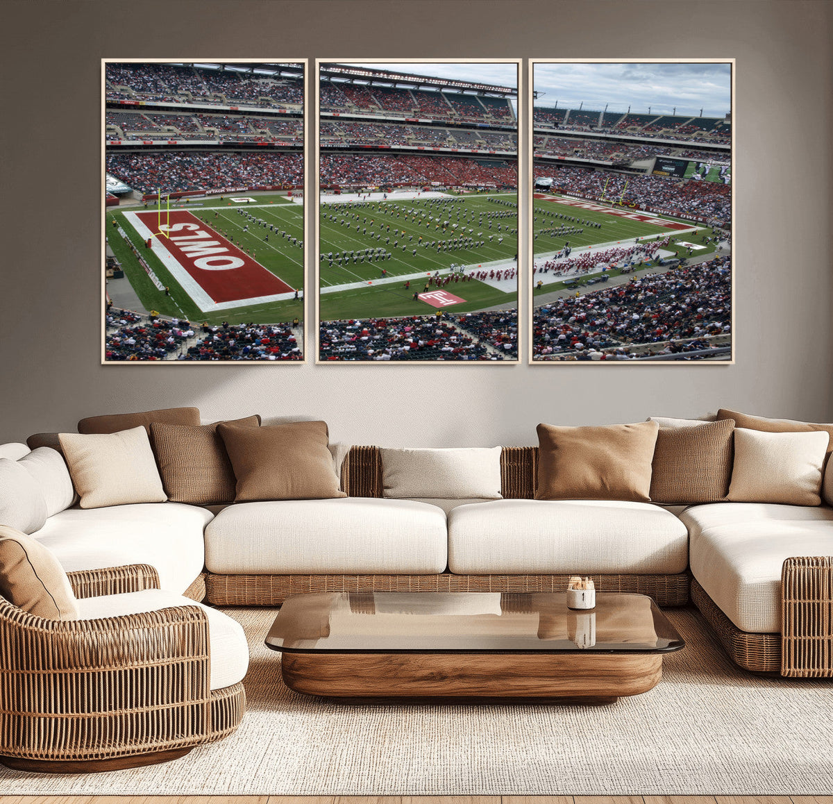 The Temple University Owls Athletics Team Print -