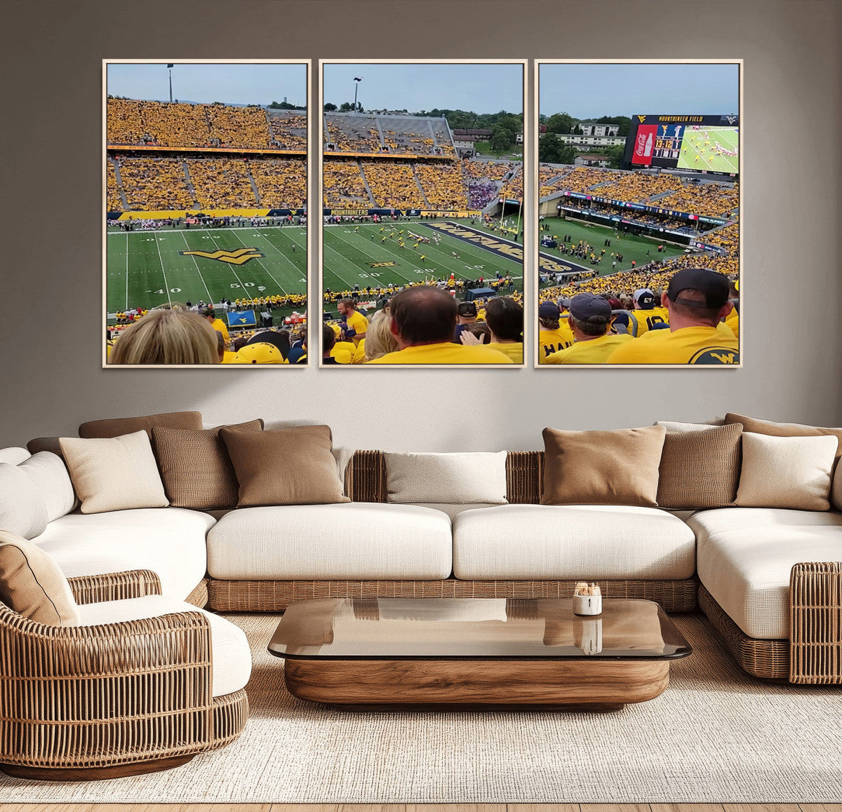 Puskar Stadium Canvas Print Wall Art - Morgantown Print -