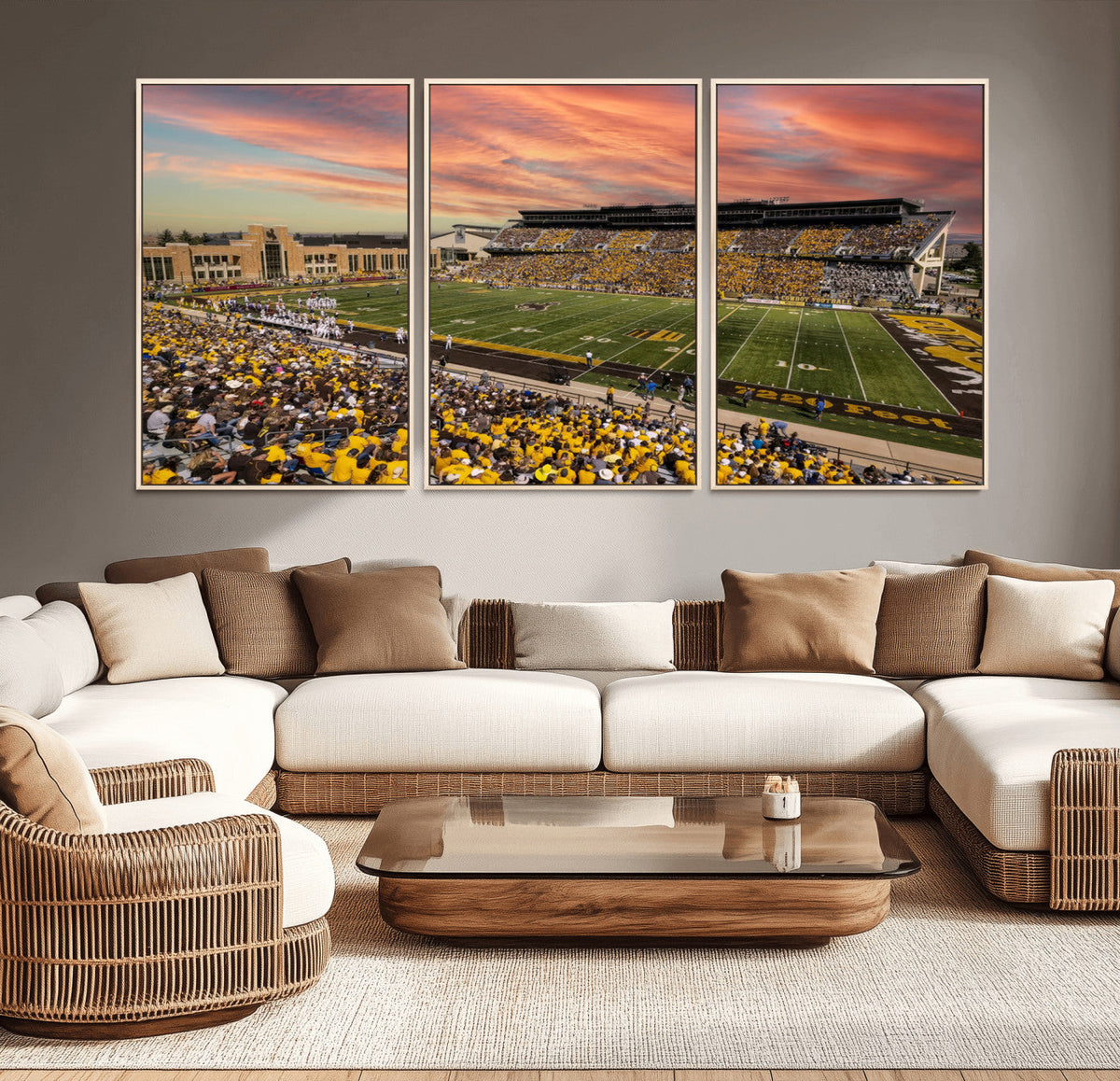 University of Wyoming Cowboys Football Team Print - Laramie
