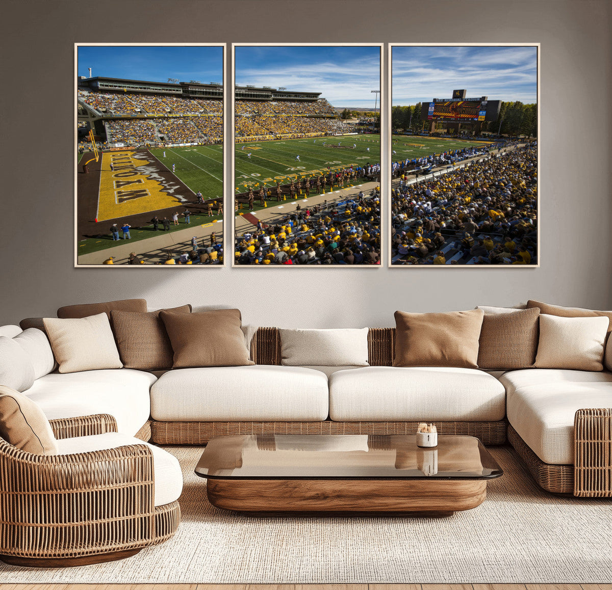 University of Wyoming Cowboys Football Team Print - Laramie