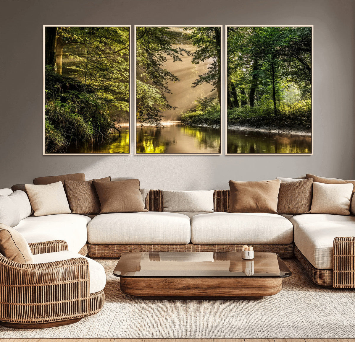 Forest Wall Art Print | River Landscape Wall Art | Perfect