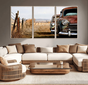 Classic Cars Vintage Wall Art Canvas Print