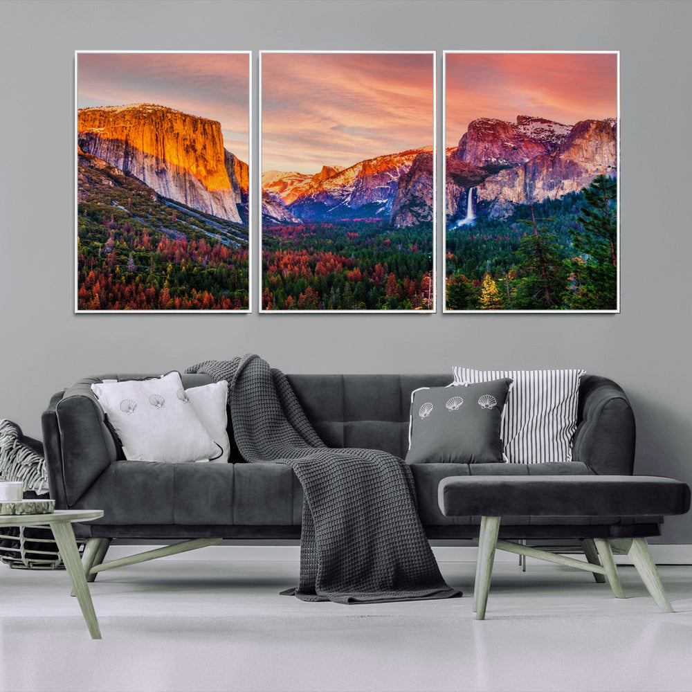 Yosemite Nal Park Wall Art Landscape Canvas Print El Capitan