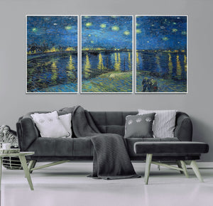Vincent van Gogh Starry Night over the Rhone Abstract Wall