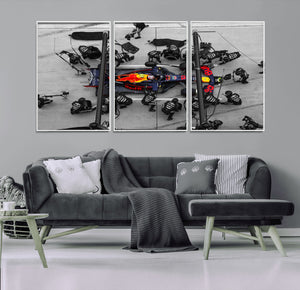 RedBull Formula 1 Canvas Wall Art Print