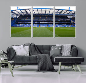 Chelsea FC Soccer Team Print - Stamford Bridge Stadium Wall