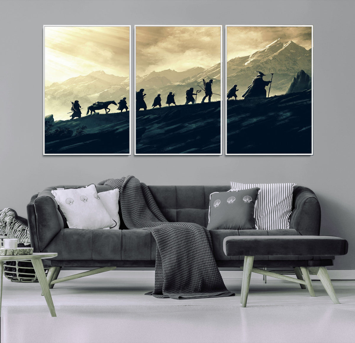 Fellowship Journey Wall Art – Fantasy Adventure Canvas Print