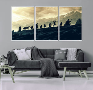 Fellowship Journey Wall Art – Fantasy Adventure Canvas Print
