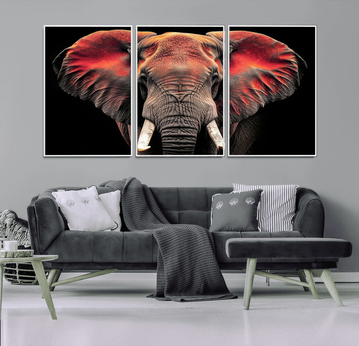Elephant Wall Art Canvas Print