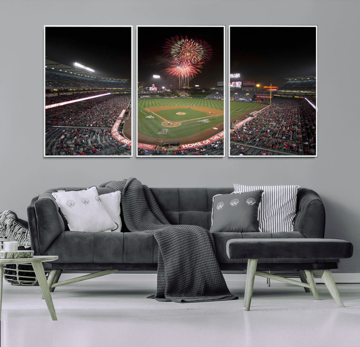 Fireworks at Angel Stadium – Los Angeles Angels Canvas