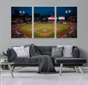 St. Louis Cardinals Baseball Team Print - Busch Stadium Wall