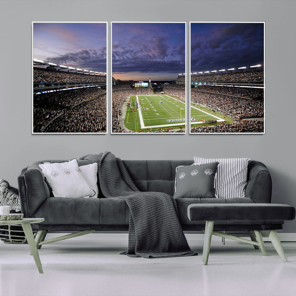 New England Patriots Football Team Print - Foxborough