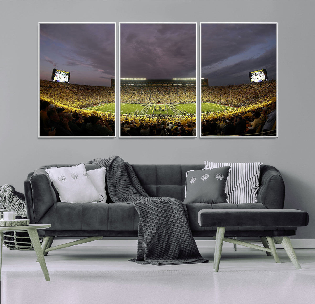 Michigan Wolverines Print - Michigan Stadium Wall Art Canvas
