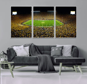 Stadium in Michigan Wall Art Canvas Print, Framed American
