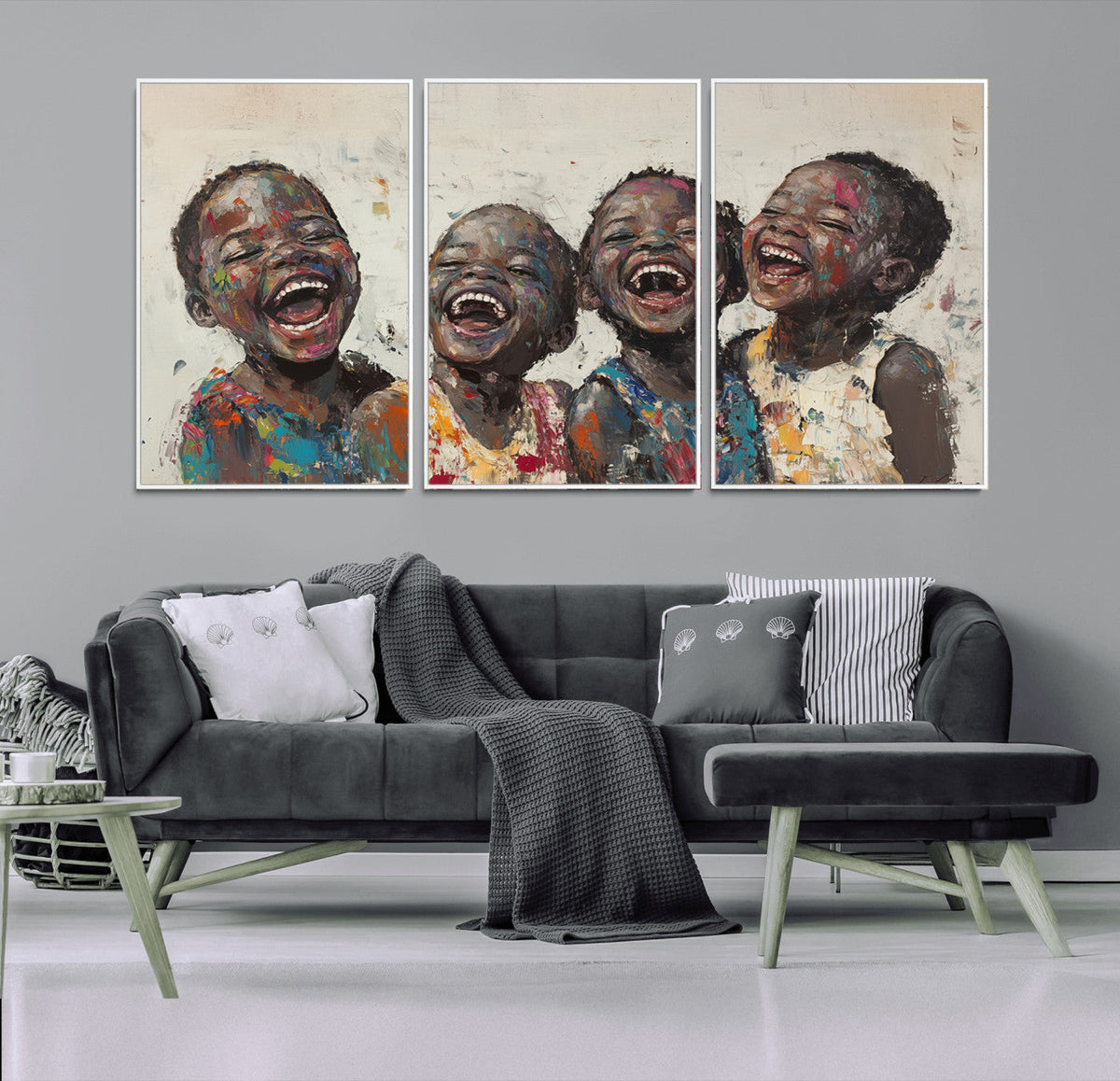 Shai Yossef Print - Joyful Childhood Canvas Wall Art -